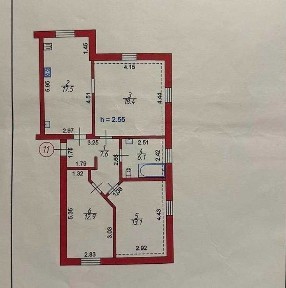 Продаж 3к квартири 75 кв. м. автономне опалення