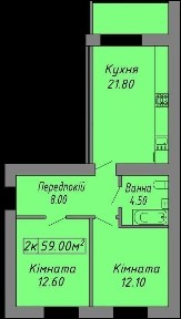 2к квартира по Чорновла, біля парку, центр. Газове опалення