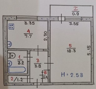 1-но чешка СевГОК, ул Черкассова, 4/5 не угл