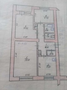 Продам 3-х кім. квартиру, 1-й поверх з зручним розташуванням. Фрегат