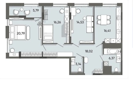 БЕЗ КОМІСІЇ 3к. квартира 101м2, Резідент Стейт, Стрийська, Арена Львів
