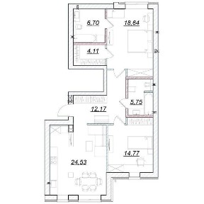 Простора 2-кімн. квартира 87 м2 в новому ЖК <a href='/newbuilding/8068/view/zk-desna-park-residence'>Desna Park Residence</a>