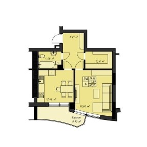 1 кімнатна квартира на ВИПЛАТУ. Ціна від забудовника ЖК <a href='/newbuilding/9266/view/zk-amber-park'>Amber Park</a>