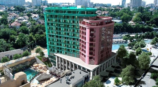 Пенхаус в Аркадії апарт-отель терасса 100м2 панорамний вид моря ИТ