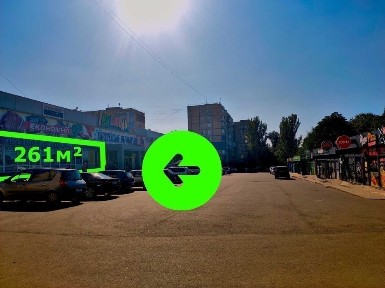 261м² Фасад, АТБ, Великий массив Зарічний, Вітрина, головна вулиця