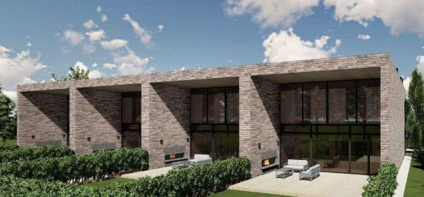 Сучасний спарений котедж біля Винниківського лісу Пасічна