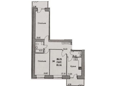 Продам 3к (або обмін на будинок) по вул. Збройних сил України, 35