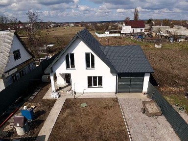 Сучасний новий будинок 150м2 з гаражем під 2 автомобіля біля лісу