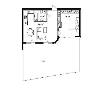 Продаж 1-но кімнатної квартири. Ужгород.