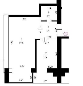 Однокімнатна квартира в затишному районі