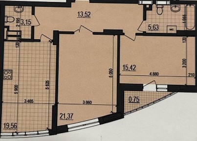 Продається 2кім квартира ЖК Вернісаж