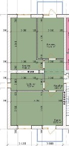 3-кімнатна квартира в будинку. 650у. о./м².