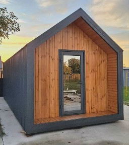 Модульний будинок, в стилі барнхаус, для офісу, житла, бані