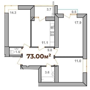 3 кімнатна ЖК Опришівська Слобода