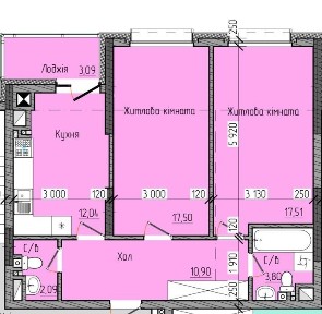 Продаж 2х кім квартири ПАРКОВА ЗОНА