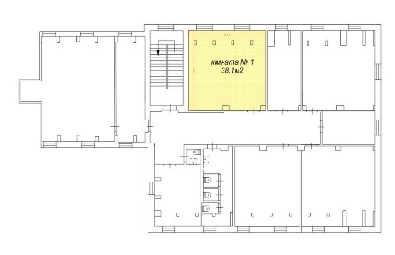 Без%, 38м2 приміщення в оренду. Поділ. Генератор, GPON інтернет.