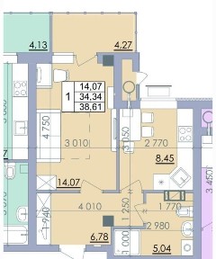 Продаж 1 кім Жк Пелюстковий без комісії Ан