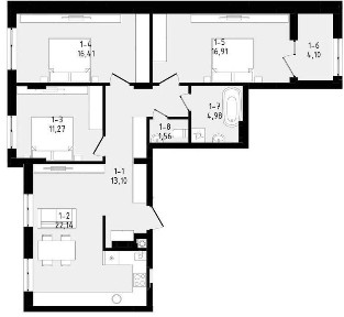 3-кім кв ЖК Вілла <a href='/newbuilding/6086/view/zk-zubra'>Зубра</a> 90,5 м² БЕЗ КОМІСІЇ
