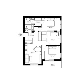 3-кімнатна квартира | NEW LAND BY GAZDA | Ужгород, NL 1.22