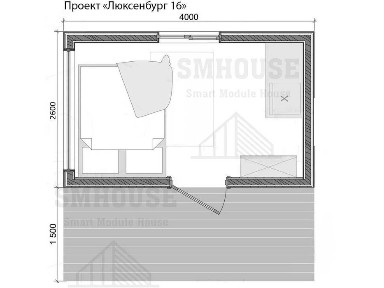 Модульний будинок для відпочинку (Міні) Ісландія 16м2