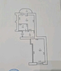1 комнатная квартира по ул Красносельского, автономка, 4 этаж mn