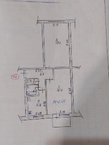 Продам 2х комнатну вул Мухиной 6 ( район Дружбы)