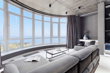 видовая квартира в Гагарин Плаза, панорама моря