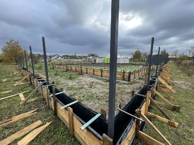 Розпочате будівництво одноповер. будинку 110 кв. м., Куба Дмитрівка