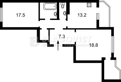 Продаж 2-к. квартири 82 кв. м вулиця Чавдар Єлизавети 1 Осокорки