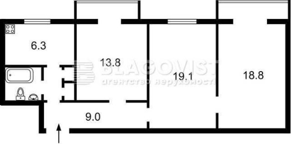 Продаж! 3-к квартира в центрі! Сталінка, вул. Гончара Олеся, 79