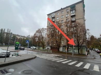 Аренда фасад возле Новуса, Печерск, Дружбы народов/ Михновского