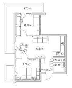 Без % ! Продам 3-комнатную квартиру в ЖК Standard One