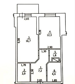 Квартира з ремонтом на пл. Толбухіна. Гардеробна. Балкон. Меблі
