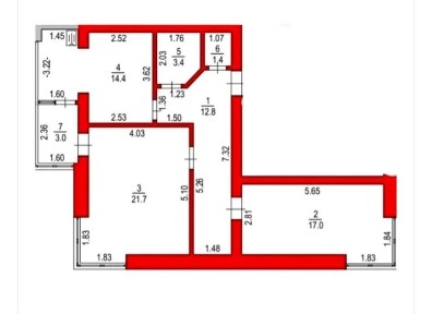 Квартира 2 кімнати (еОселя) Тарасове (ЖК Італійський)