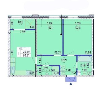 Двокімнатна квартира Нова Англія Лінкольн