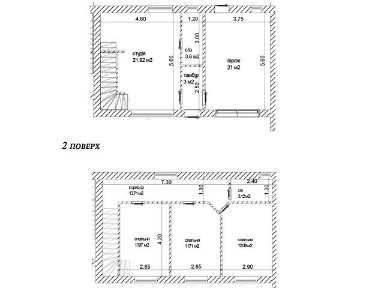 Продаж 2 поверхового таунхауса з ділянкою на 1.3 сотки, 105 кв. м, 4 кімнати, на Барвінкова • ID 33227122