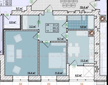 ЖК ЯDRO нова секція 2к квартира 64,5 кв. Вигода -10%. Розтермінування!