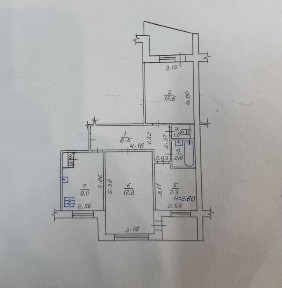 ‼️Левада‼️ 3к квартира покращеного планування, 67 м², середній поверх