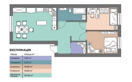 Однокімнатна Студія