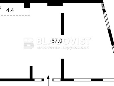Зарічна вулиця, район Дарницький, Київ, метро Осокорки, вул. Зарічна 4 корпус 2, площа 87 кв. м • ID 33572259