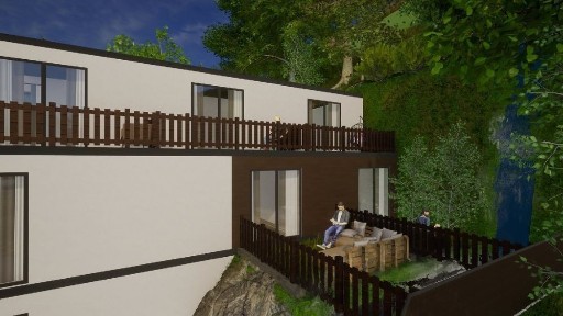 Квартира з двориком та цілющим джерелом.