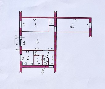 3 кімнатна квартира в центрі міста. Під ремонт! Вул. Залізняка