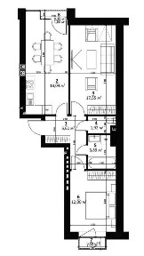 Продаж 2-кімнатної квартири 60 м2 в ЖК City lake, с. Шевченкове