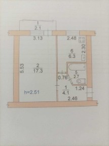 Однокомнатная квартира