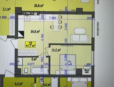 1 Кімнатна VD Gruop CentralPark 41.7 м. кв Власник / Розтермінуіання