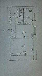 Простора двох кімнатна квартира