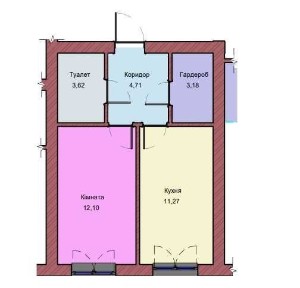 Продаж 1 кім. квартира 31 м2, ЖК Дружній Двір, с. Солонка