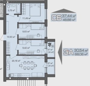 3-к за найкращою ціною! Газ! Є розтермінування! Знижка для військових!