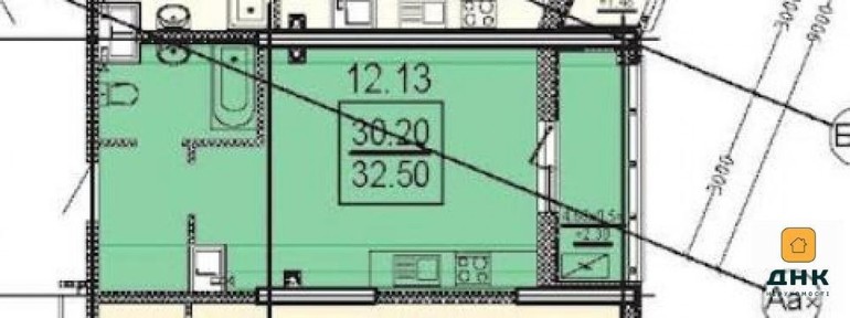  <a href='/newbuilding/1176/view/kg-zolotoi-bereg'>Золотой Берег</a>. ЖК Посейдон. Однокомнатная квартира. Прямой вид моря.