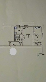 Власник 2 кімнатна квартира 46 кв/м